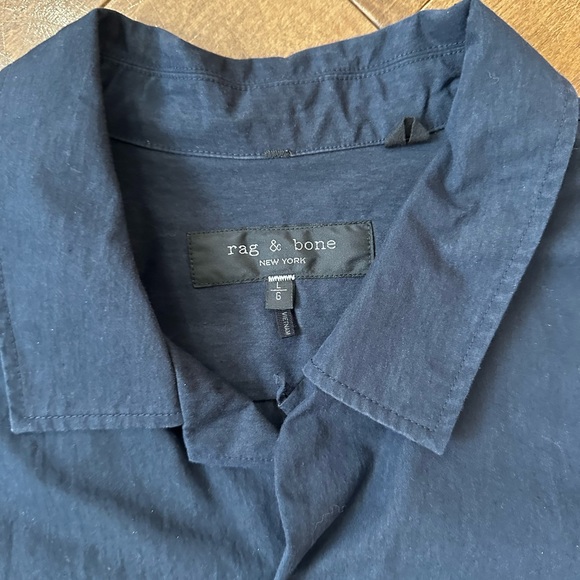 Rag and Bone camp collar shirt. GUC. Size L. - Picture 5 of 5